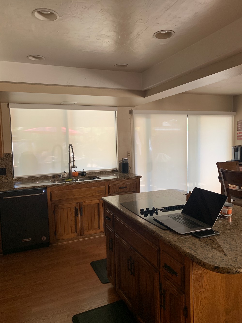 Top Quality Kitchen Motor Shades Installation, Kitchen Window, and Kitchen Nook Sliding Door on Trenton Ave in Fresno, CA