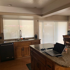 Top-Quality-Kitchen-Motor-Shades-Installation-Kitchen-Window-and-Kitchen-Nook-Sliding-Door-on-Trenton-Ave-in-Fresno-CA 1