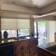 Top-Quality-Kitchen-Motor-Shades-Installation-Kitchen-Window-and-Kitchen-Nook-Sliding-Door-on-Trenton-Ave-in-Fresno-CA 0